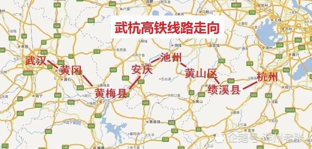 武杭高鐵最新線路圖，中部崛起的巨龍連接通道